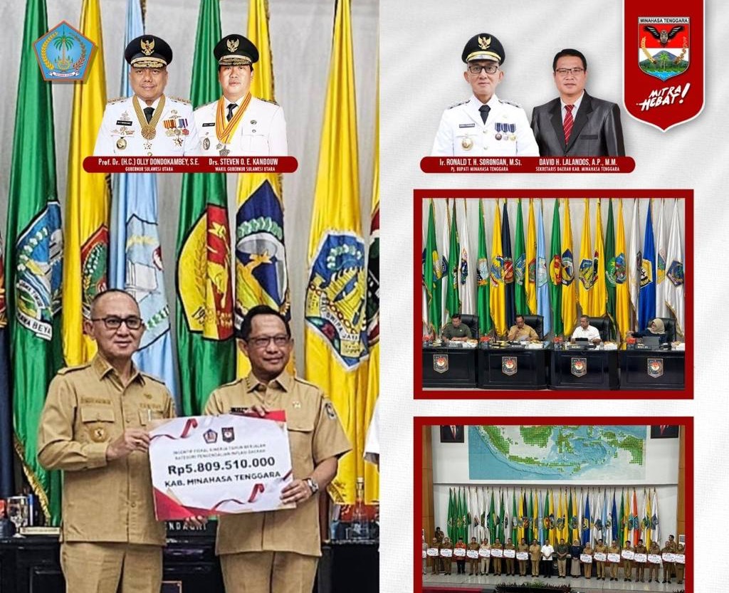 Minahasa Tenggara Raih Penghargaan dan Insentif Rp5,8 Miliar Berkat Sukses Kendalikan Inflasi