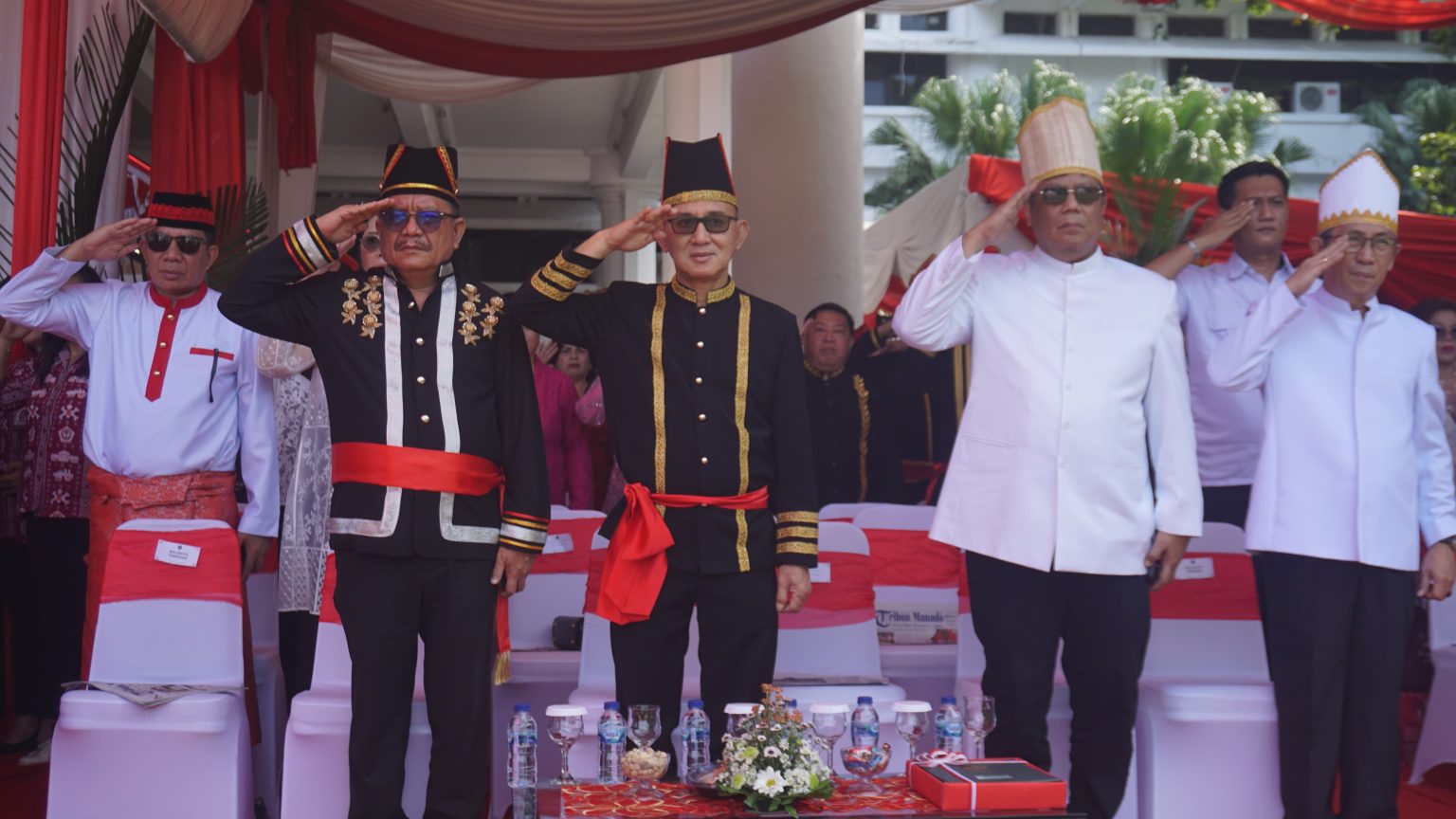 Pj. Bupati Mitra Hadiri Upacara Peringatan HUT ke-60 Provinsi Sulawesi Utara